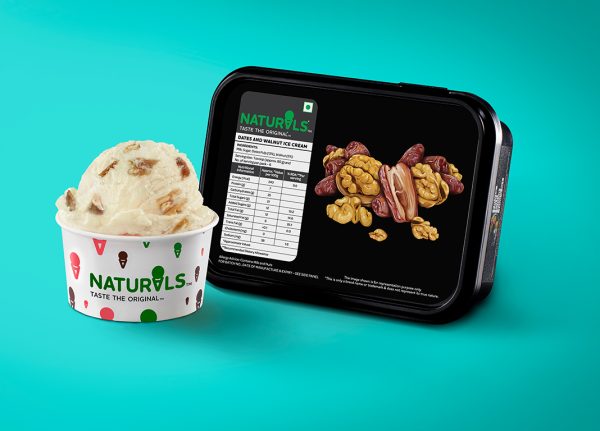 Dates and Walnut Ice Cream Tub