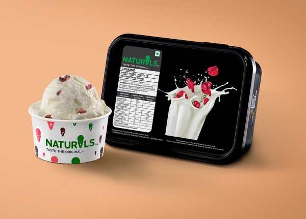 Gulkand Ice Cream Tub