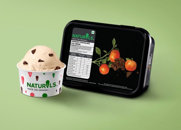 Orange Chocolate Ice Cream Tub