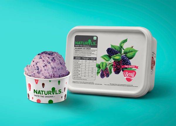 Mulberry Ice Cream Container